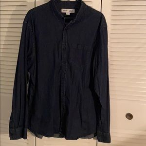 Regular-Fit Built-In Flex Chambray Shirt XXL